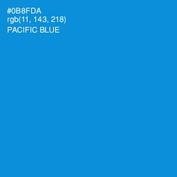 #0B8FDA - Pacific Blue Color Image